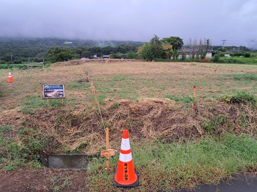 縄張りをしました。（建設準備）